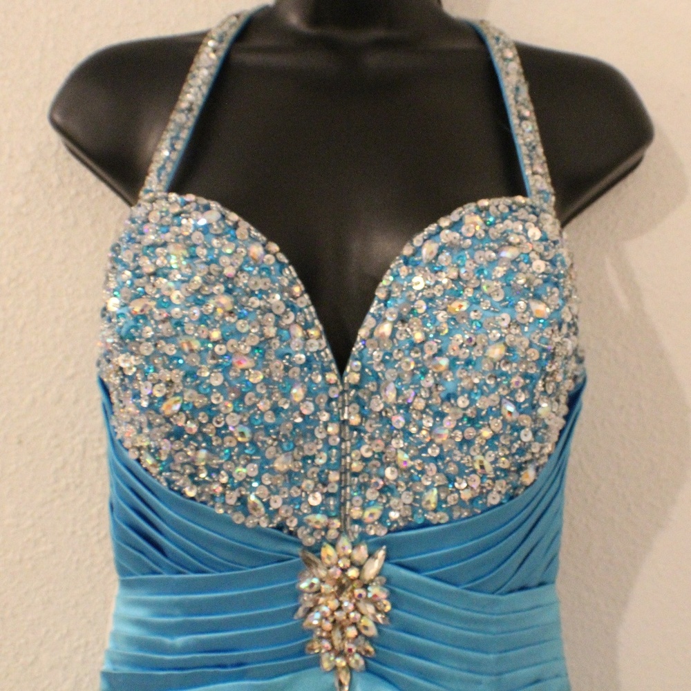 Tiffany Designs Prom Dress in Blue